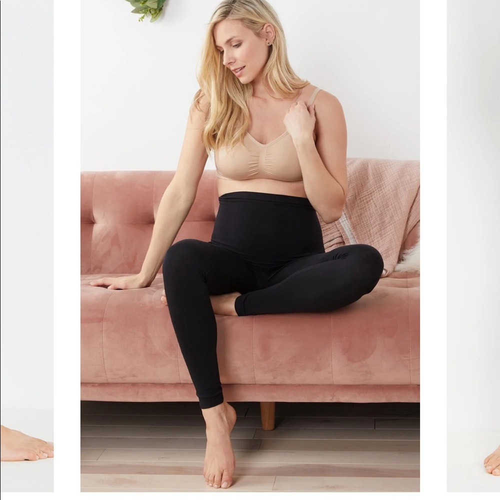 Motherhood Maternity Over the Bump Black Leggings